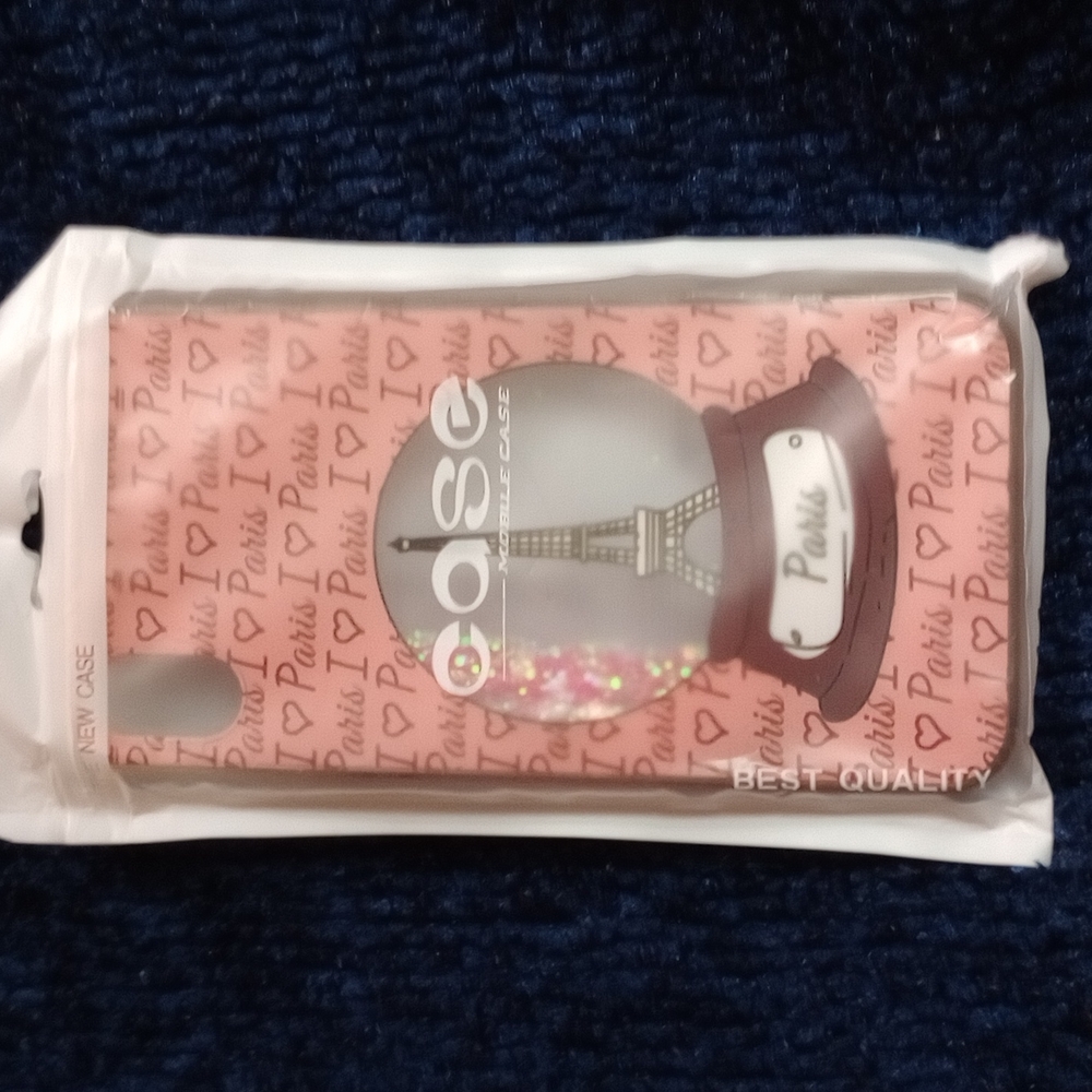 The New Case IPhone XS Case with Paris Pink Sparkle